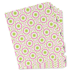 Pink & Green Suzani Binder Tab Divider Set (Personalized)
