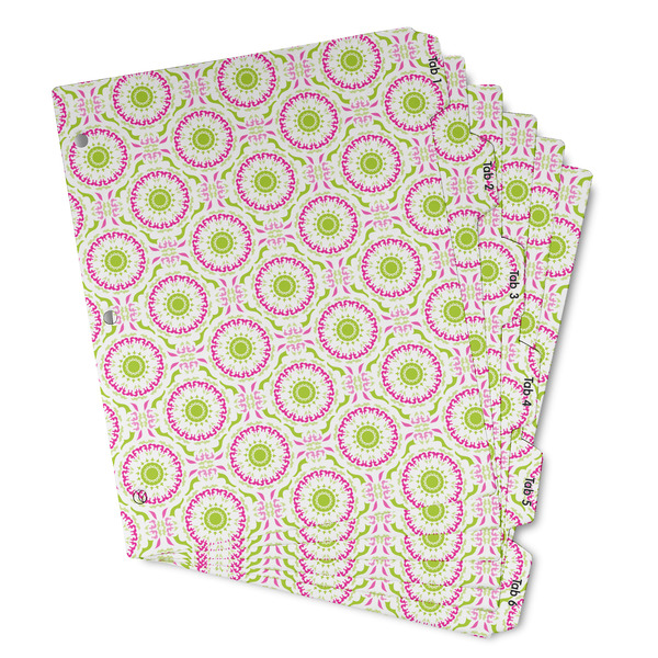 Pink & Green Suzani Page Dividers - Set of 6 - Main/Front