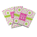 Pink & Green Suzani Party Cup Sleeve (Personalized)