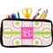 Pink & Green Suzani Neoprene Pencil Case - Small w/ Monogram