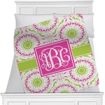 Pink & Green Suzani Minky Blanket (Personalized)