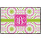 Pink & Green Suzani Personalized Door Mat - 36x24 (APPROVAL)