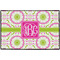 Pink & Green Suzani Door Mat - 36"x24" (Personalized)