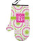 Pink & Green Suzani Left Oven Mitt (Personalized)