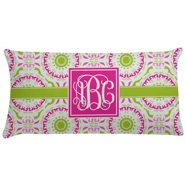 Custom Pink & Green Suzani Pillow Case - King (Personalized)