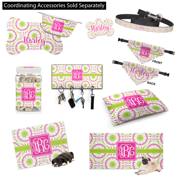 Pink & Green Suzani Customized Pet Accessories