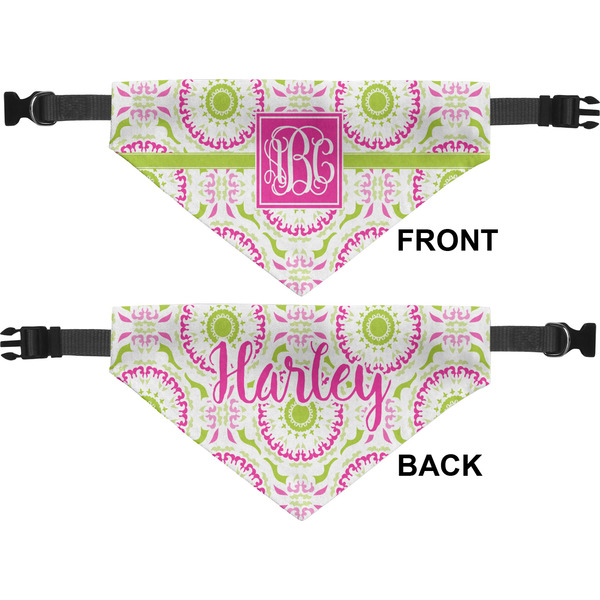 Pink & Green Suzani Pet Bandana Approval