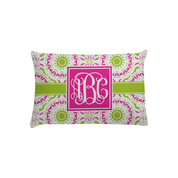 Custom Pink & Green Suzani Pillow Case - Toddler (Personalized)