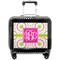 Pink & Green Suzani Pilot Bag Luggage with Wheels