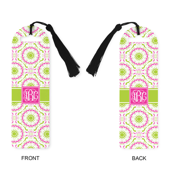 Pink & Green Suzani Plastic Bookmarks - Approval