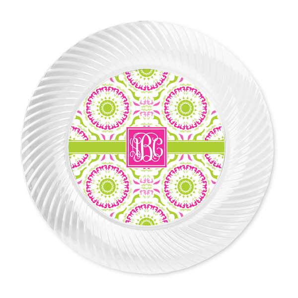 Pink & Green Suzani Plastic Party Dinner Plates - Approval