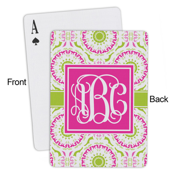 Pink & Green Suzani Playing Cards - Approval