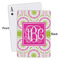 Pink & Green Suzani Playing Cards - Approval
