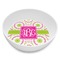 Pink & Green Suzani Melamine Bowl - 8 oz (Personalized)