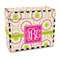 Pink & Green Suzani Recipe Box - Full Color - Front/Main