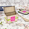Pink & Green Suzani Recipe Box - Full Color - In Context