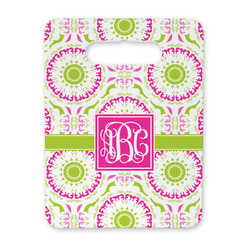 Pink & Green Suzani Rectangular Trivet with Handle (Personalized)
