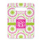 Pink & Green Suzani Rectangle Trivet with Handle - FRONT