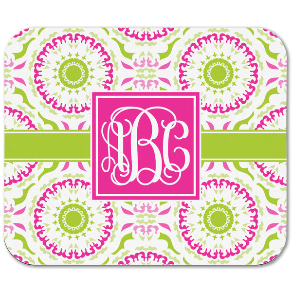 Pink & Green Suzani Rectangular Mouse Pad - APPROVAL