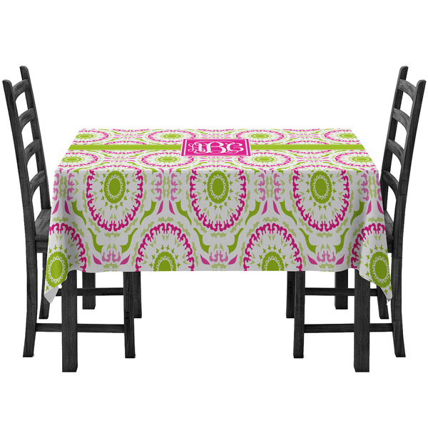 Custom Pink & Green Suzani Tablecloth (Personalized)