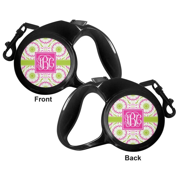 Pink & Green Suzani Retractable Dog Leash - Small - Apvl