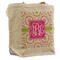 Pink & Green Suzani Reusable Cotton Grocery Bag - Front View