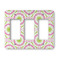Pink & Green Suzani Rocker Style Light Switch Cover - Three Switch