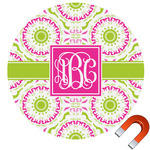 Pink & Green Suzani Car Magnet (Personalized)
