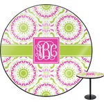 Pink & Green Suzani Round Table - 24" (Personalized)