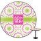 Pink & Green Suzani Round Table Top