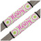 Pink & Green Suzani Seat Belt Covers (Set of 2) (Personalized)