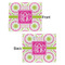 Pink & Green Suzani Security Blanket - Front & Back View