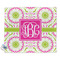 Pink & Green Suzani Security Blanket - Front View