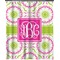 Pink & Green Suzani Extra Long Shower Curtain - 70"x84" (Personalized)
