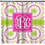 Pink & Green Suzani Shower Curtain - Custom Size (Personalized)