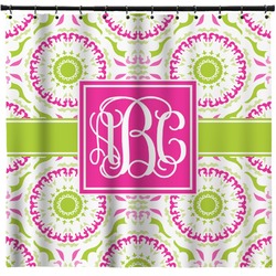 Pink & Green Suzani Shower Curtain (Personalized)