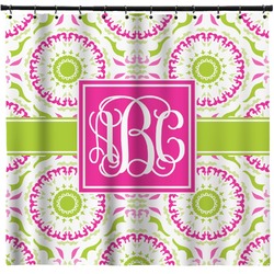 Pink & Green Suzani Shower Curtain (Personalized)