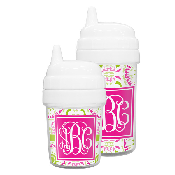 Pink & Green Suzani Sippy Cups