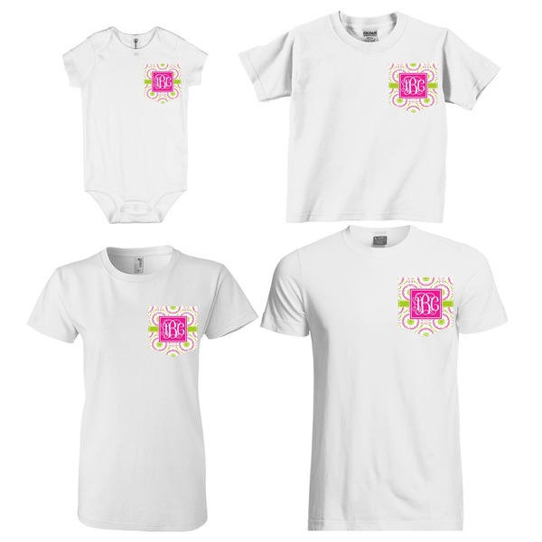 Pink & Green Suzani Sized Pockets on Various Products