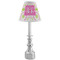 Pink & Green Suzani Small Chandelier Lamp - LIFESTYLE (on candle stick)
