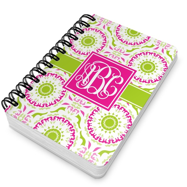 Pink & Green Suzani Spiral Journal 5 x 7 - Main