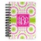 Pink & Green Suzani Spiral Journal Small - Front View