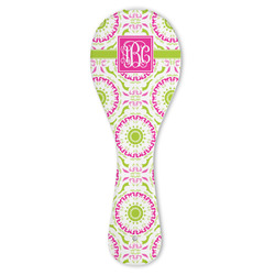 Pink & Green Suzani Ceramic Spoon Rest (Personalized)