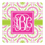 Pink & Green Suzani Square Decal (Personalized)