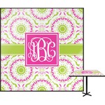 Pink & Green Suzani Square Table Top (Personalized)
