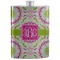 Pink & Green Suzani Stainless Steel Flask (Personalized)