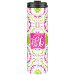 Pink & Green Suzani Stainless Steel Skinny Tumbler - 20 oz (Personalized)