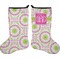 Pink & Green Suzani Holiday Stocking - Double-Sided - Neoprene (Personalized)