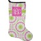 Pink & Green Suzani Holiday Stocking - Neoprene (Personalized)