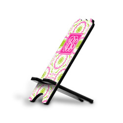 Pink & Green Suzani Stylized Cell Phone Stand - Small w/ Monograms